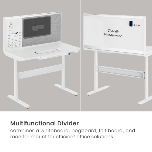 Mobile Dual-Motor Sit-Stand Desk with Multifunctional Divider MST01-H All-in-One Workspace Revolution from china(chinese)