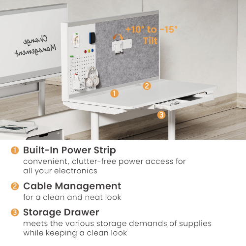 Mobile Dual-Motor Sit-Stand Desk with Multifunctional Divider MST01-H All-in-One Workspace Revolution from china(chinese)