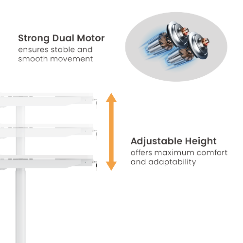 Mobile Dual-Motor Sit-Stand Desk MST01-L Seamless Comfort and Mobility for Modern Workspaces from china(chinese)