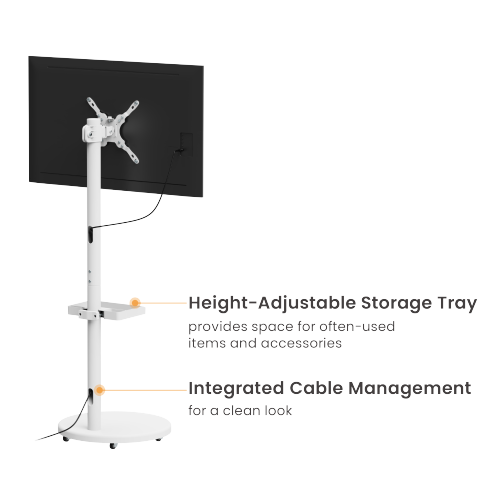 Chic Display Floor Stand with Casters FS38-22TWE  Chic design brings cozy warmth to the space from china(chinese)