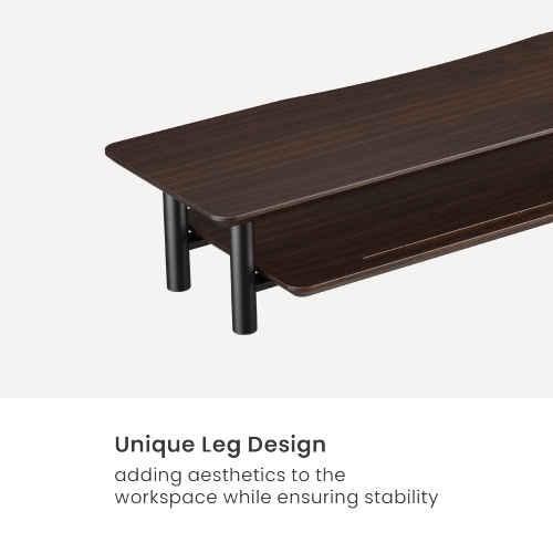Solid Wood Monitor & Laptop Riser with Storage Shelves (Standard Surface) STB27-02 Create additional storage for an efficient workspace from china(chinese)