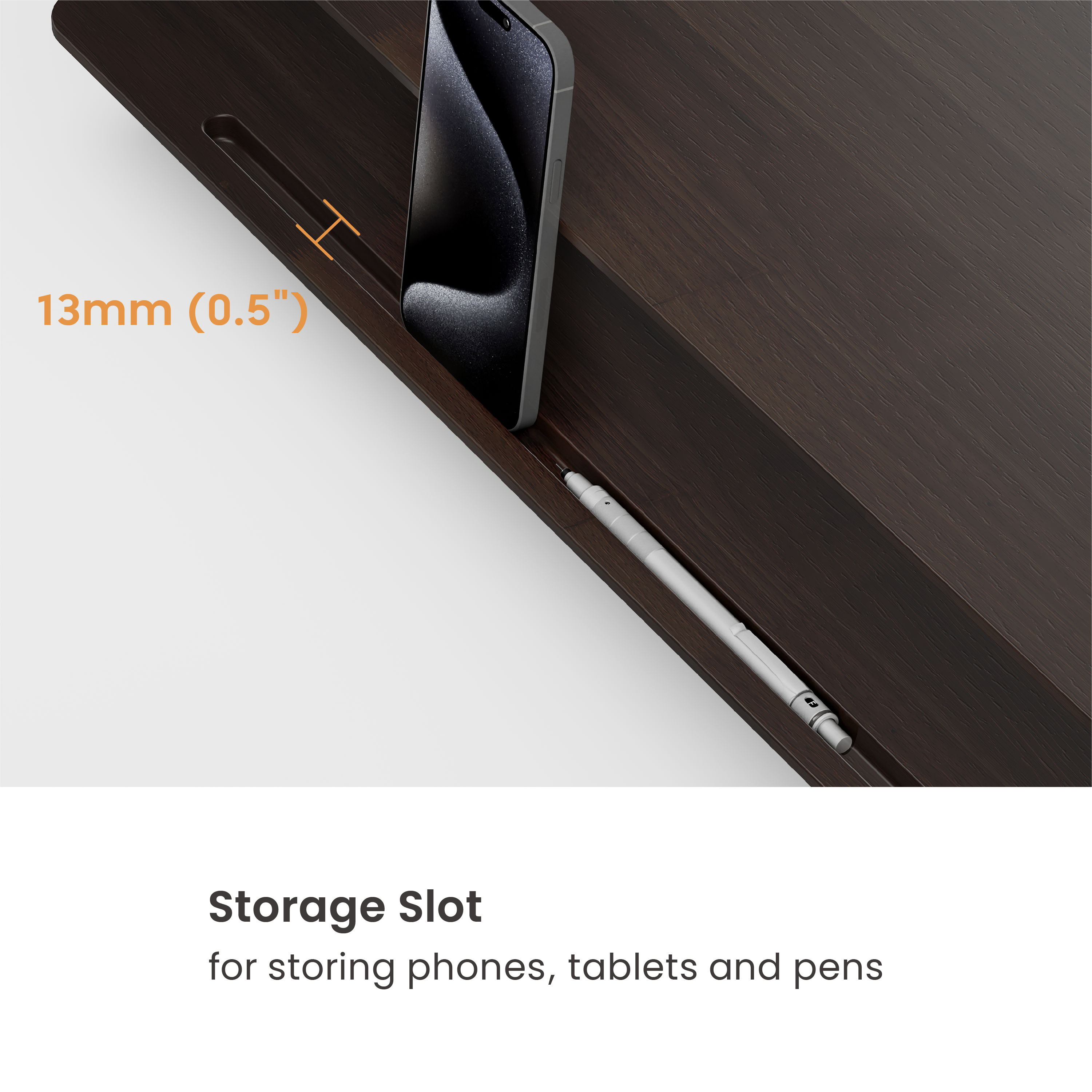 Solid Wood Monitor & Laptop Riser with Storage Shelves (Compact Surface ...