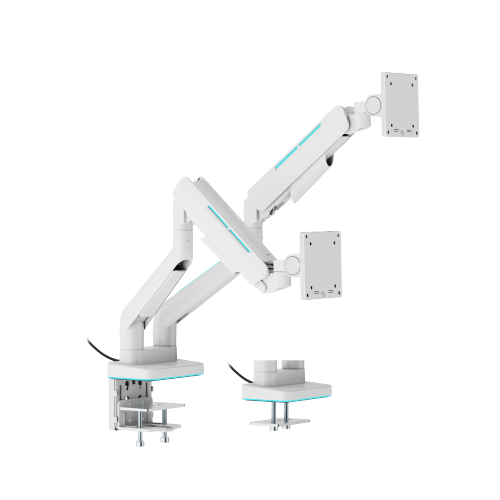 Heavy-Duty RGB Gaming Monitor Arm For Dual Monitors LDT85-C024L For most 17"-35" flat/curved monitors from china(chinese)