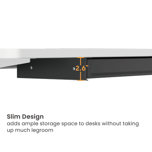 Large Size Ultra-Slim Under-Desk Storage Drawer DA17-2  from china(chinese)