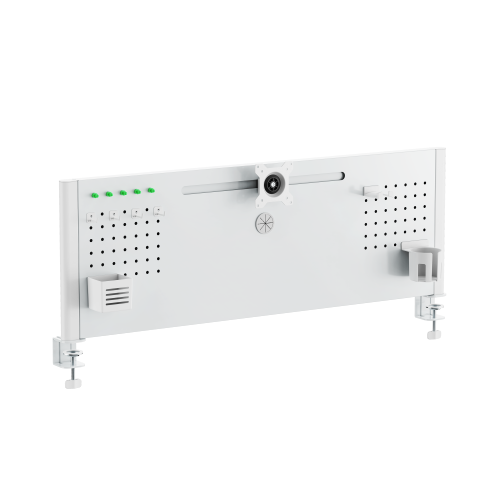 Clamp-On Desk Pegboard Shelf with Adjustable VESA Plate (For ≥1200mm Desktops)  STB25-01  from china(chinese)