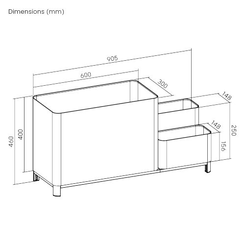 3-in-1 Floor Planter PST02-04 Build a green & dynamic workplace. from china(chinese)