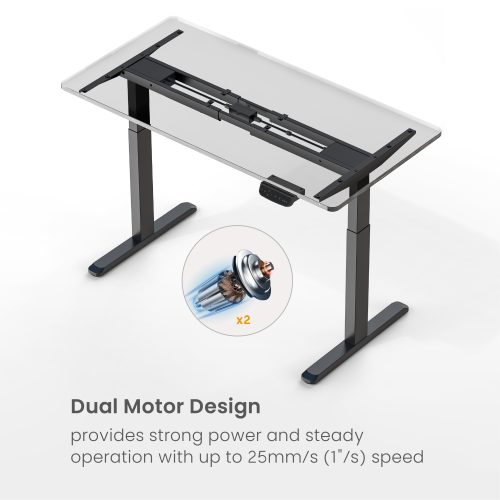 Practical 2-Stage Dual-Motor Sit-Stand Desk (Standard) M06-22DE Powerful, stable & durable from china(chinese)