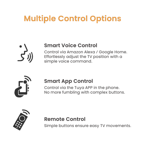 Smart Electric TV Ceiling Mount for Flat & Pitched Ceilings PLB-M0746 Moves quietly with a premium motor and electric push rod from china(chinese)