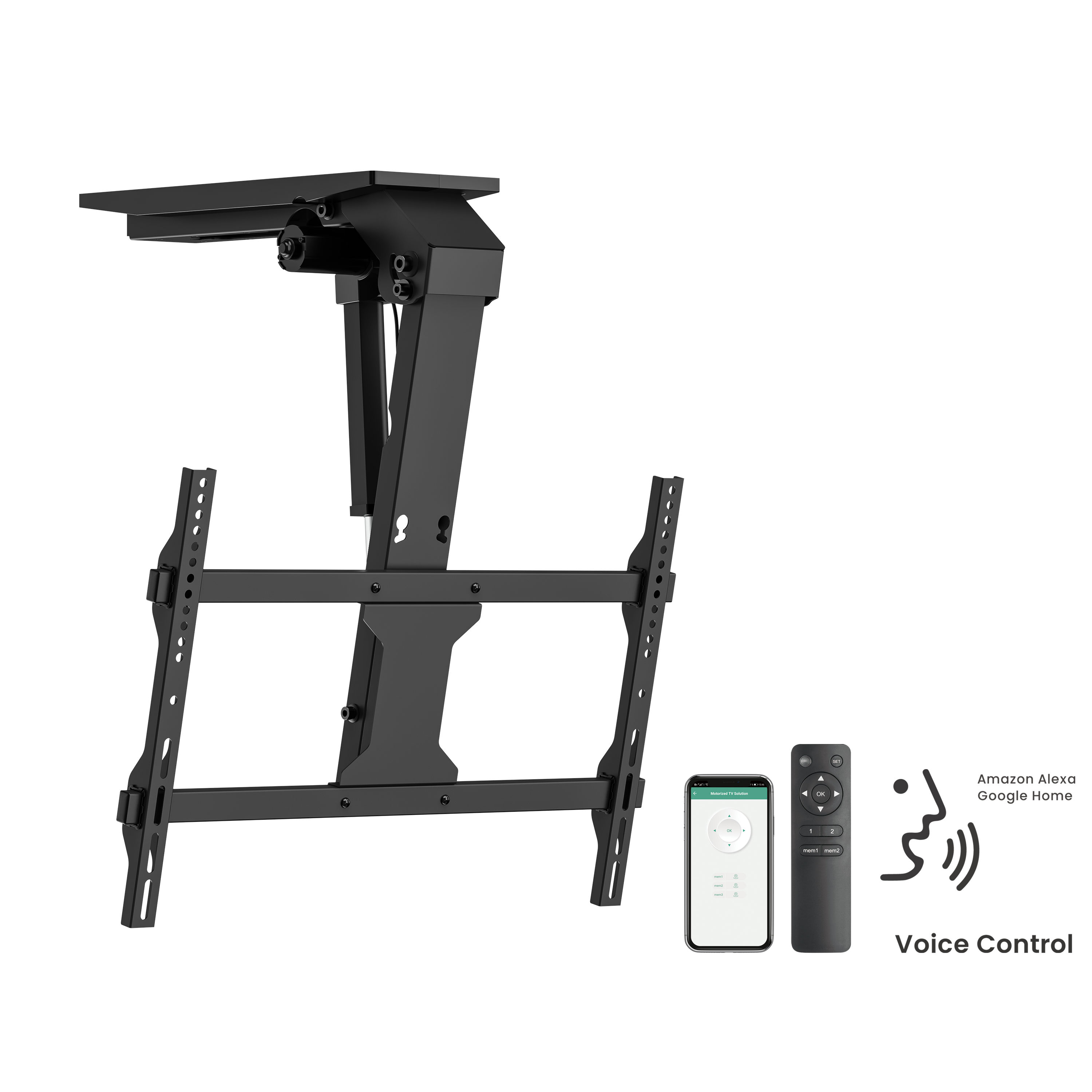 Smart Electric TV Ceiling Mount for Flat & Pitched Ceilings Supplier and Manufacturer LUMI
