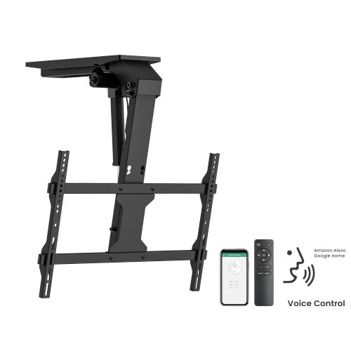 Smart Electric TV Ceiling Mount for Flat & Pitched Ceilings PLB-M0746 Moves quietly with a premium motor and electric push rod from china(chinese)