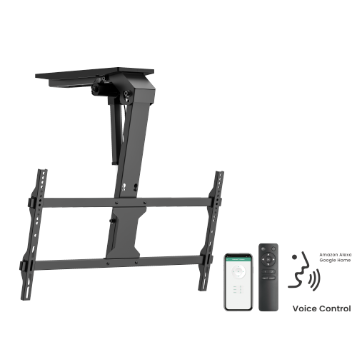 Large Smart Electric TV Ceiling Mount for Flat & Pitched Ceilings PLB-M0748 Fits TV sizes up to 86" & moves quietly with a premium motor and electric push rod from china(chinese)