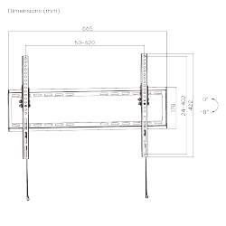 Slim Profile Tilt TV Wall Mount