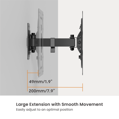 Economy Full-Motion TV Wall Mounts LPA68-221N Offers 100x200 VESA pattern to fit 43" SONY TVs from china(chinese)