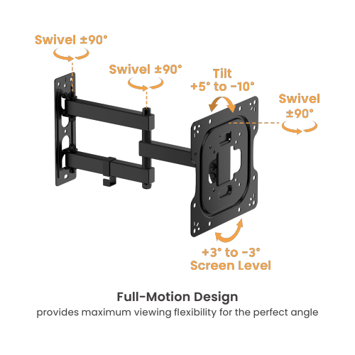 Economy Full-Motion TV Wall Mounts LPA68-223N Offers 100x200 VESA pattern to fit 43" SONY TVs from china(chinese)