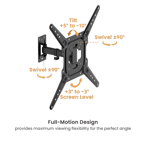 Economy Full-Motion TV Wall Mounts with Adjustable Adaptor Arms LPA68-441N Offers 100x200 VESA pattern to fit 43" SONY TVs from china(chinese)