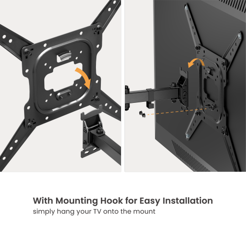 Economy Full-Motion TV Wall Mounts with Adjustable Adaptor Arms LPA68-441N Offers 100x200 VESA pattern to fit 43" SONY TVs from china(chinese)