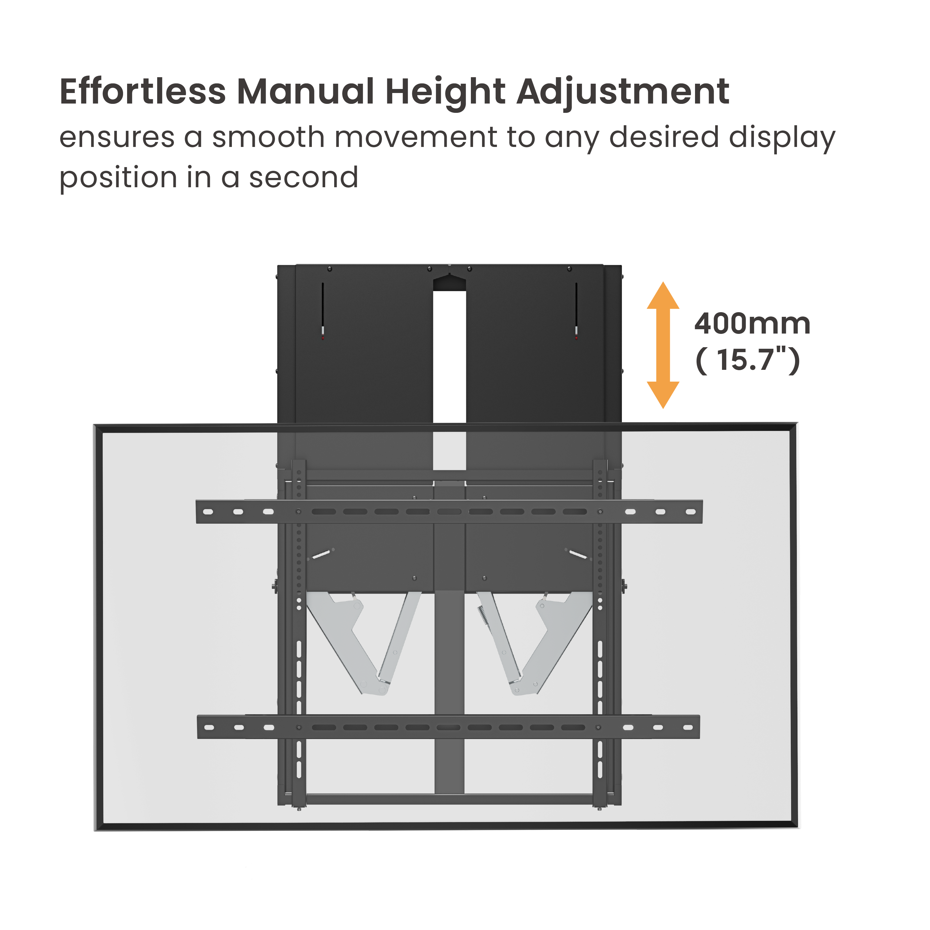 Manual Height-Adjustable Display Wall Mount Supplier and