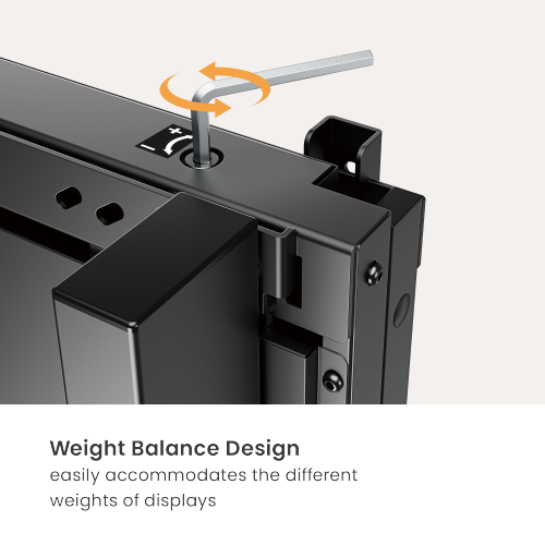 Manual Height-Adjustable TV Cart HAW400E-75FS For most 65"-86" Displays from china(chinese)