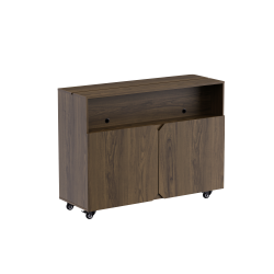 Compact TV Lift Cabinet with Integrated Storage Area & Casters