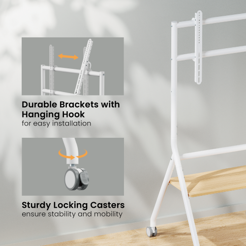 Minimalist Heavy-Duty Studio TV Cart TTF13E-46FW Redefine Viewing Experience from china(chinese)