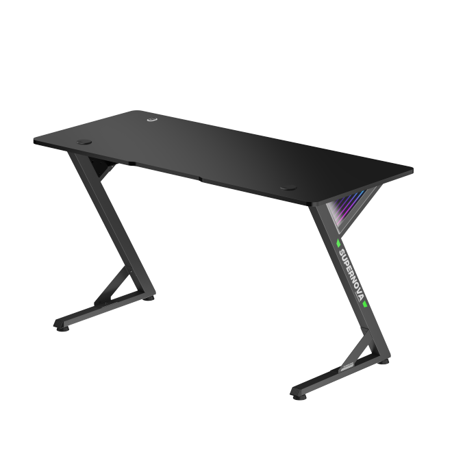 InfinityGlow Gaming Desk (Large Surface) GMD14-2 Illuminate Your Game with Dynamic Style and Stability. from china(chinese)