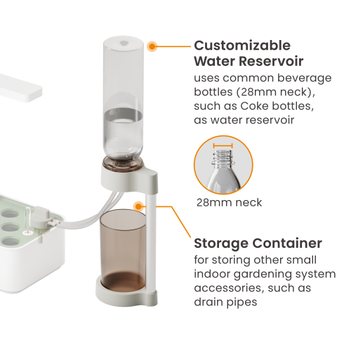 Universal Desktop Auto-Watering Systems AWS01-1C Compatible with most round-hole indoor gardening systems (33- 34mm hole size) on the market from china(chinese)
