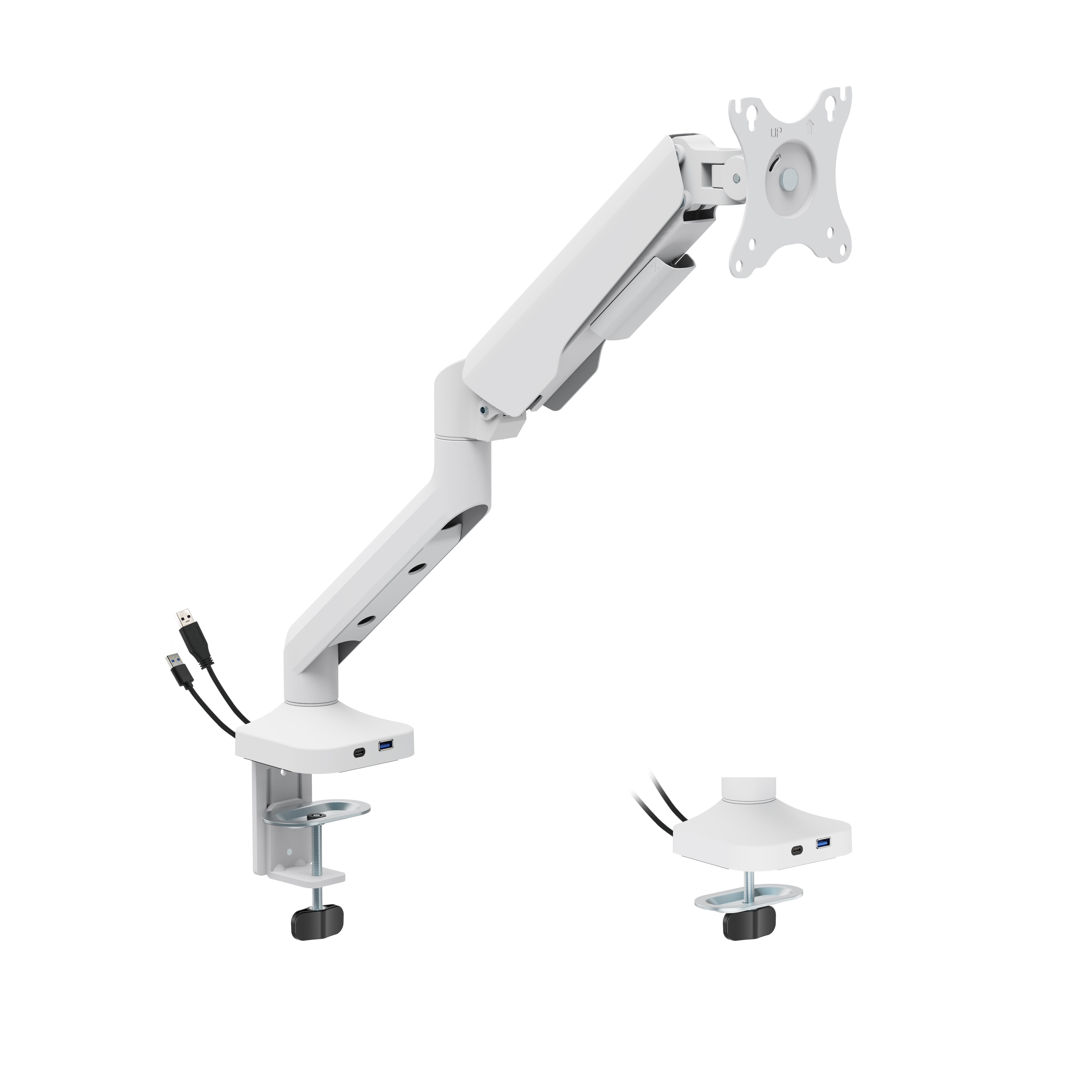 FlexPrecision Cost-Effective Mechanical Spring Monitor Arm with USB ...
