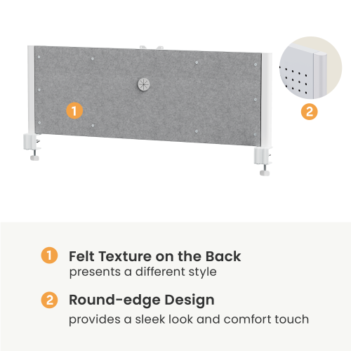 Clamp-On Desk Pegboard Shelf with Adjustable VESA Plate (For ≥1200mm Desktops)  STB25-01  from china(chinese)