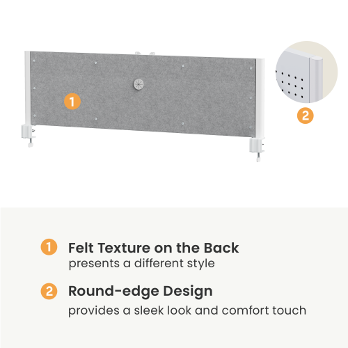 Clamp-On Desk Pegboard Shelf with Adjustable VESA Plate (For ≥1400mm Desktops) STB25-02  from china(chinese)