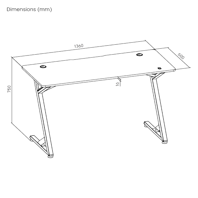InfinityGlow Gaming Desk (Large Surface) GMD14-2 Illuminate Your Game with Dynamic Style and Stability. from china(chinese)