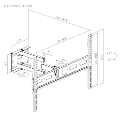 Super Economy Full-Motion TV Wall Mount