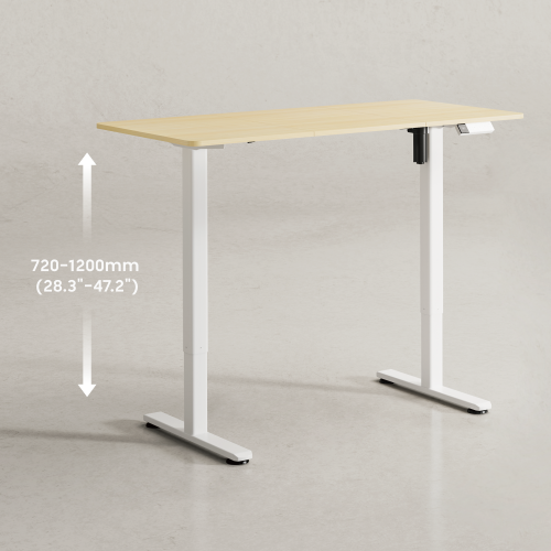 Economy Single Motor Sit-Stand Desk S16-22R-B Smooth desk legs with unchangable stability. from china(chinese)