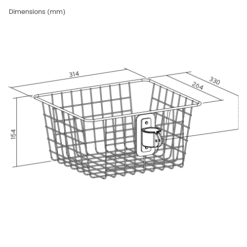 Medical Wire Basket MEA02-5 Easy storage for small medical items from china(chinese)