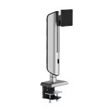 Heavy-Duty Vertical Lift Clamp-On Single-Screen Monitor Stand