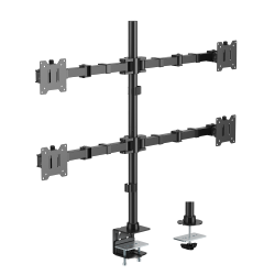 Heavy-Duty Articulating Quad Monitor Arm