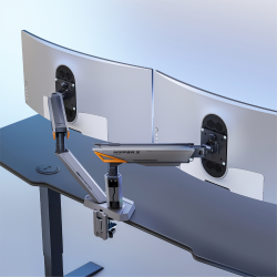 Mecha Mechanical Spring Dual Monitor Arm