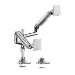 Fabulous Pole-Mounted Gas Spring Dual Monitor Arm