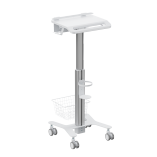 Height Adjustable Multi-Storage Modular Medical Cart with Anti-Theft Laptop Holder