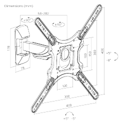 Elegant Full-motion OLED/LED/LCD TV Wall Mounts