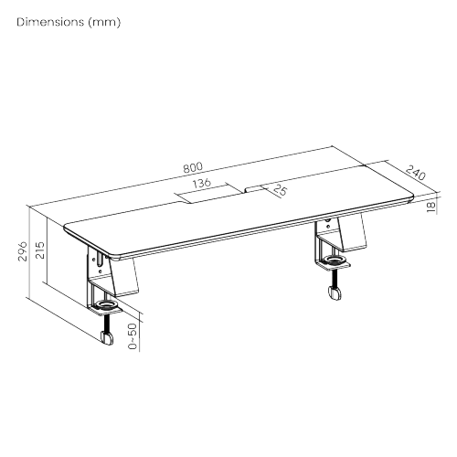 Compact Clamp-On Monitor & Laptop Riser STB34-01  from china(chinese)
