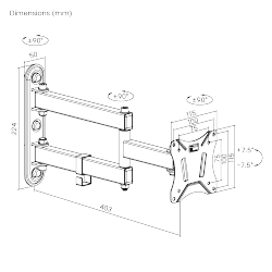 Economy Full-motion TV Wall Mount