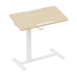 Mobile Folding Adjustable Side Table with MDF Tabletop