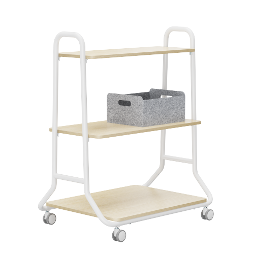 Mobile Storage Cart WB13-01 Each shelf holds up to 20 kg (44 lbs). from china(chinese)