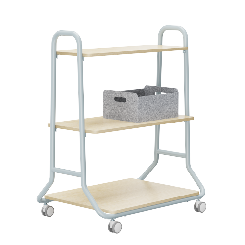 Mobile Storage Cart WB13-01 Each shelf holds up to 20 kg (44 lbs). from china(chinese)
