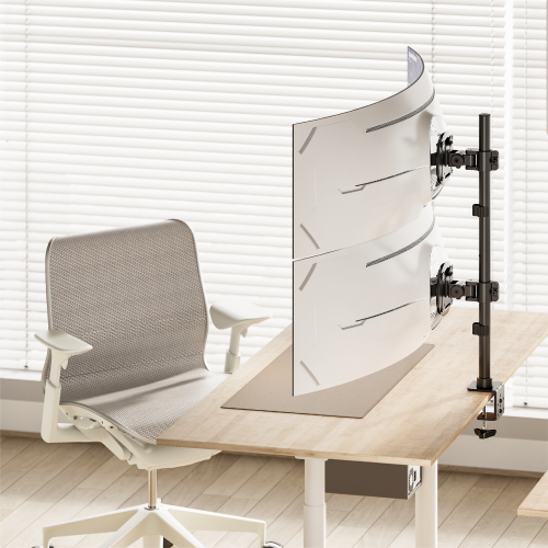Heavy-Duty Articulating Dual Monitor Arm LDT91-C02V Stack Two 49-inch Ultrawide Screens. from china(chinese)