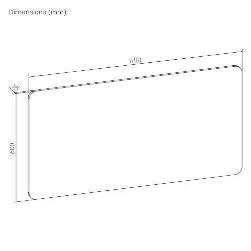 Double-Sided Whiteboard (Standard) WB11-01D 1180 x 600mm (46.5"x23.6") from china(chinese)