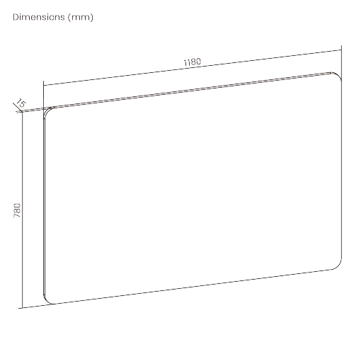 Single-Sided Whiteboard (Large) WB11-02D  1180x780mm (46.5"x30.7") from china(chinese)