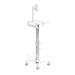 Height Adjustable Multi-Storage Modular Medical Cart with Tablet Holder