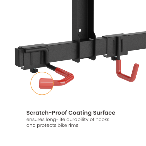 Catch-All Wall Mounted Bike Rack with Overhead Shelf for 3 Bikes LBM09-03S Organize bikes and equipment in one place. from china(chinese)