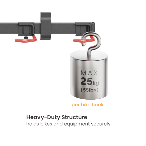 Catch-All Wall Mounted Bike Rack for 6 Bikes LBM09-06 Organize multiple bikes in one place. from china(chinese)